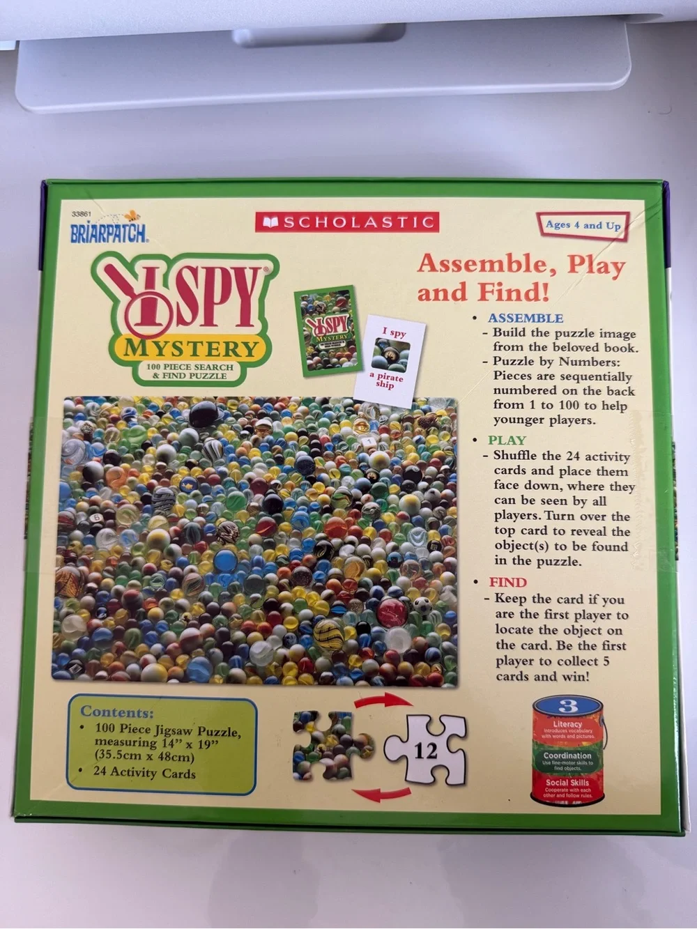 Scholastic I SPY Mystery Puzzle - Green, Yellow, Red, Blue, Black, White